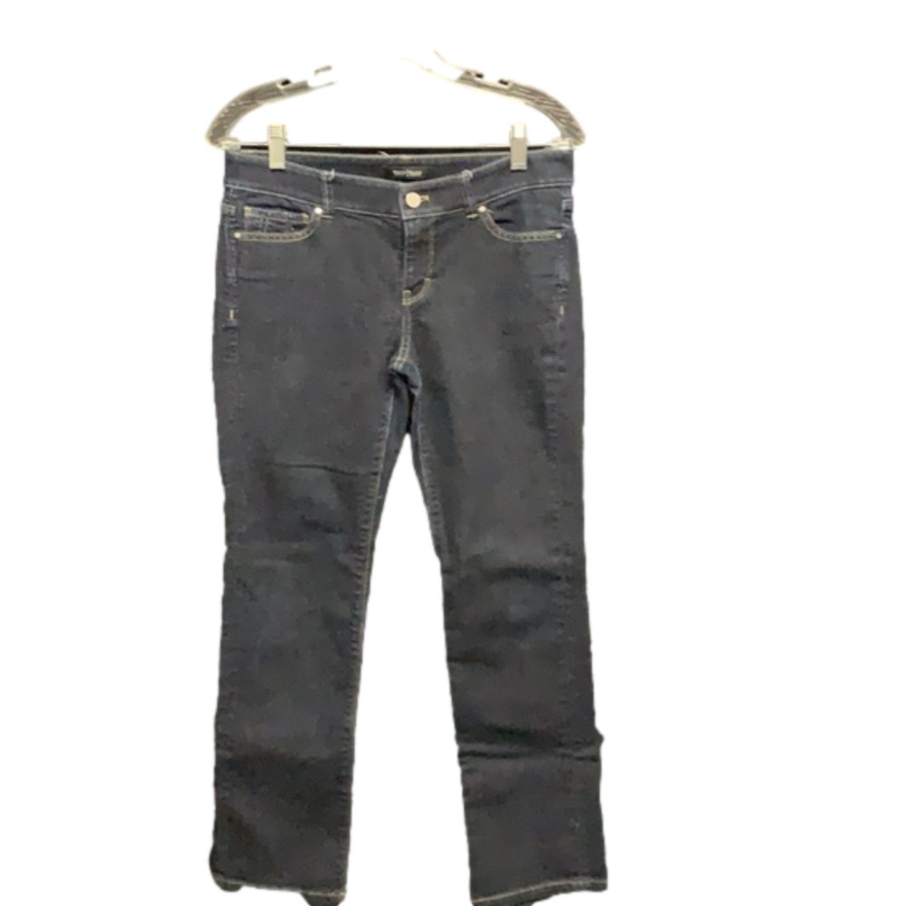 WHITE House Black Market Noir Capri jeans